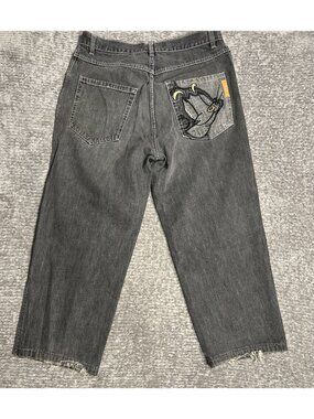 Vintage History Iceberg Jeans 38x33 Tom & Jerry Y2K Embroidered Baggy Rare